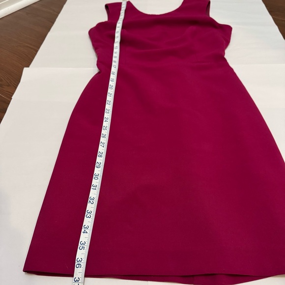 NWOT! Nicole Miller Cutout Cross Back Fuchsia Pink Purple Sleeveless Dress Sz 8 - Picture 7 of 9